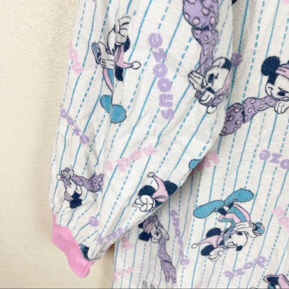 Vintage Disney Pjs One Piece Flannel Button Down Large - Picture 3 of 13